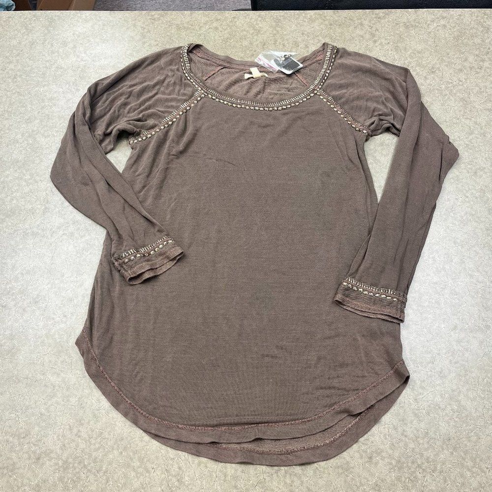 Urban Outfitters Brown Long Sleeve Top